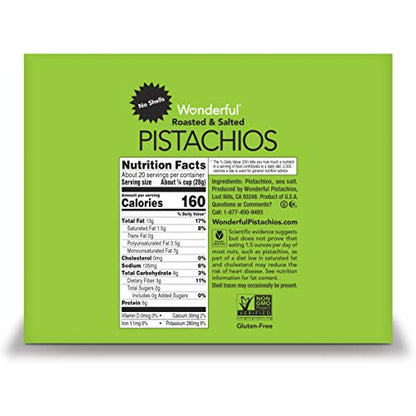 Wonderful Pistachios No Shells, Smokey Barbeque Nuts, 2.25 Ounce Bag (Pack Of 8), Protein Snack, Gluten Free, On-the-Go Snack