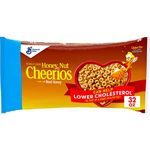 Honey Nut Cheerios Cereal, Limited Edition Happy Heart Shapes, Heart Healthy Cereal With Whole Grain Oats, 10.8 oz