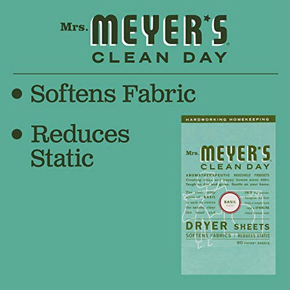 Mrs. Meyer's Clean Day Dryer Sheets, Lavender, 80 ct