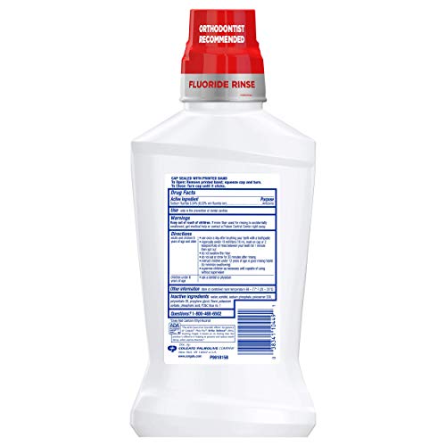 Colgate Peroxyl Antiseptic Mouthwash and Mouth Sore Rinse, 1.5% Hydrogen Peroxide, Mild Mint - 500ml, 16.9 Fluid Ounces