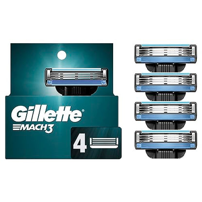 Gillette Mach3 Razor Refills for Men, 8 Razor Blade Refills