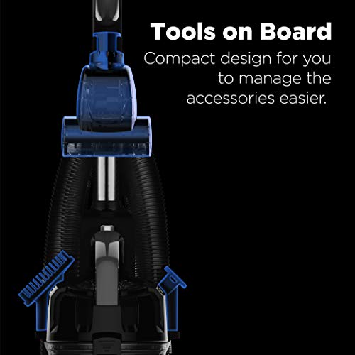 Eureka Lightweight Powerful Upright Vacuum Cleaner for Carpet and Hard Floor, PowerSpeed, New Model,Blue,black/New Model