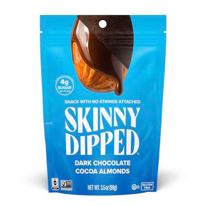 SkinnyDipped Snack Attack Minis Almond Variety Pack, Healthy Snack, Plant Protein, Gluten Free, 0.46 oz Mini Bags, Pack of 25