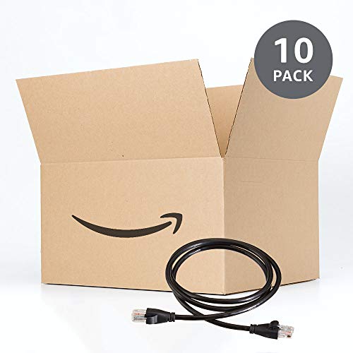 Amazon Basics RJ45 Cat-6 Ethernet Patch Cable, 1Gpbs Transfer Speed, Gold-Plated Connectors, 25 Foot (7.6 Meters), Black