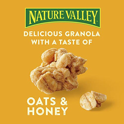 Nature Valley Protein Granola, Oats and Honey, Family Size, Resealable Bag, 17 OZ