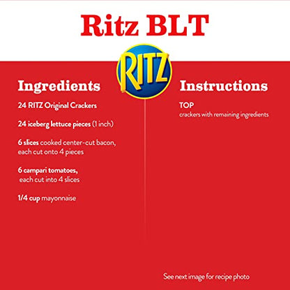 RITZ Original Crackers, 20 Snack Packs (6 Crackers Per Pack)