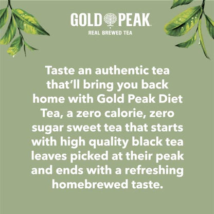 Gold Peak Tea, Sweet Tea, 16.9 fl oz, 6 Pack