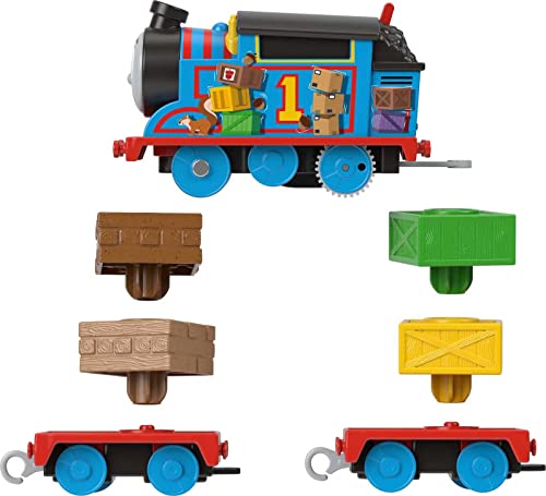 Thomas & Friends Motorized Toy Train Graffiti James Battery-Powered Engine with Tender & Cargo Car for Pretend Play Preschool Kids Ages 3+ Years