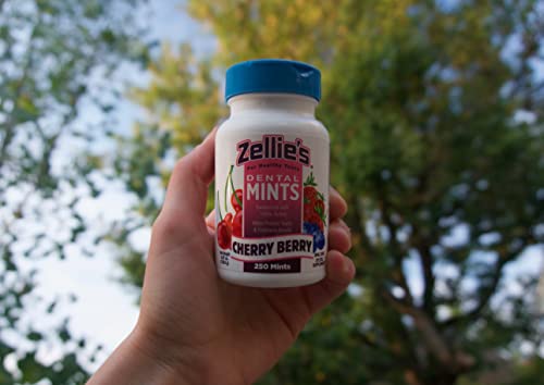 Zellie's | 100% Xylitol Sugar Free Cool Mint Breath Mints | Non-GMO, Low-Calorie, Gluten Free, Vegan & Kosher Mints