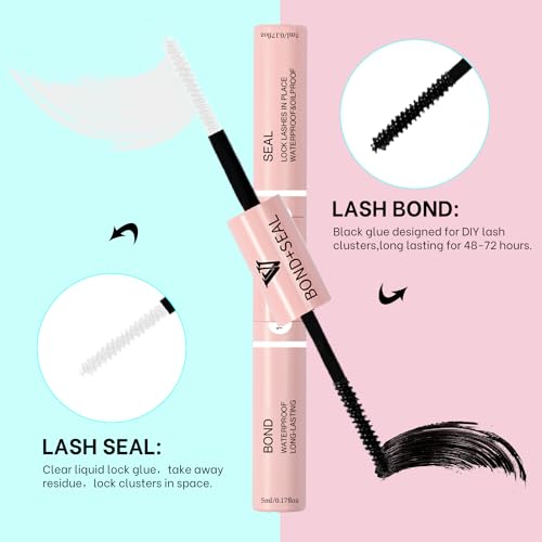 VAVALASH DIY Lash Extension Kit 280 Clusters Individual Lashes Kit 30D 40D 0.07D-10-16mm Lash Clusters, Lash Bond and Seal, Lash Tweezer for DIY Eyelash Extension at Home（Kit-30D+40D-0.07D-10-16MIX）