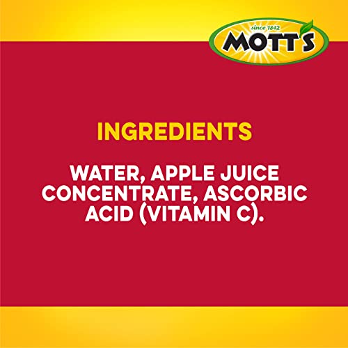 Mott's 100% Original Apple Juice, 8 Fl Oz Bottles, 24 Count (4 Packs Of 6), 2 Servings Of Fruit, 100% Fruit Juice, Gluten-free, Caffeine-free, Kosher, Contains No Artificial Colors Or Sweeteners