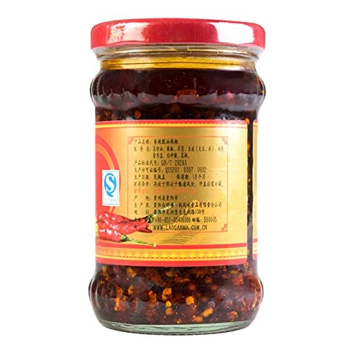 Lao Gan Ma Spicy Chili Crisp Hot Sauce Family/Restaurant Size 24.69 Oz.(700 g.)