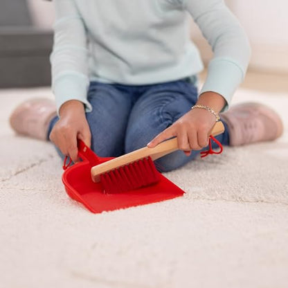 Melissa & Doug Let's Play House Dust! Sweep! Mop! 6 Piece Pretend Play Set - Toddler Toy Cleaning Set, Pretend Home Cleaning Play Set, Kids Broom And Mop Set For Ages 3+