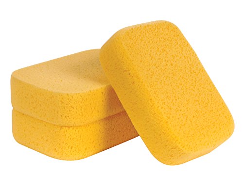 QEP 7-1/2" x 5-1/2" Extra Large Grouting, Cleaning and Washing Sponge 3 Count (Pack of 1)