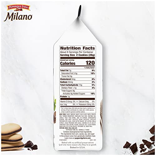 Pepperidge Farm Milano Cookies, Raspberry Chocolate, 7 oz. Bag