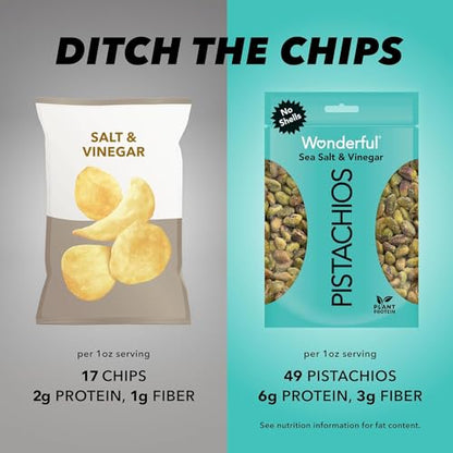 Wonderful Pistachios No Shells, Chili Roasted, 11 Ounce Bag, Protein Snack, Gluten Free, On-the-Go Snack