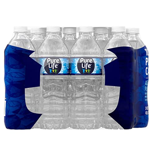 Pure Life, Purified Water, 8 Fl Oz, Plastic Bottled Water, 24 Pack