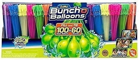 Original Bunch O Balloons Tropical Party 330+ Rapid-Filling Self-Sealing Water Balloons (Amazon Exclusive 10 Pack) by ZURU Water Balloon for the Whole Family, Kids, Teens and Adults