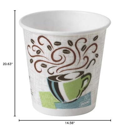 Dixie PerfecTouch 12 Oz Insulated Paper Hot Coffee Cup by GP PRO (Georgia-Pacific), Coffee Haze, 5342DX, 500 Count (25 Cups Per Sleeve, 20 Sleeves Per Case)