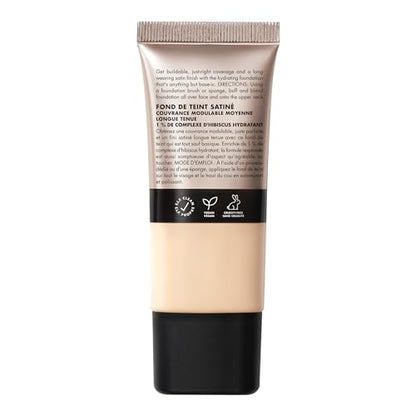 e.l.f. Soft Glam Foundation, Medium Coverage, Long-Lasting & Buildable Foundation For A Smooth, Satin Finish, Vegan & Cruelty-Free, 10 Fair Cool