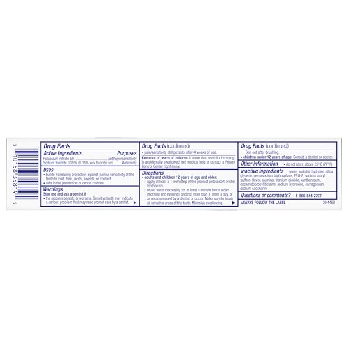 Sensodyne Clinical White Toothpaste Clinically Proven Whitening for Sensitive Teeth, Stain Protector, 3.4 Oz (Pack of 3)