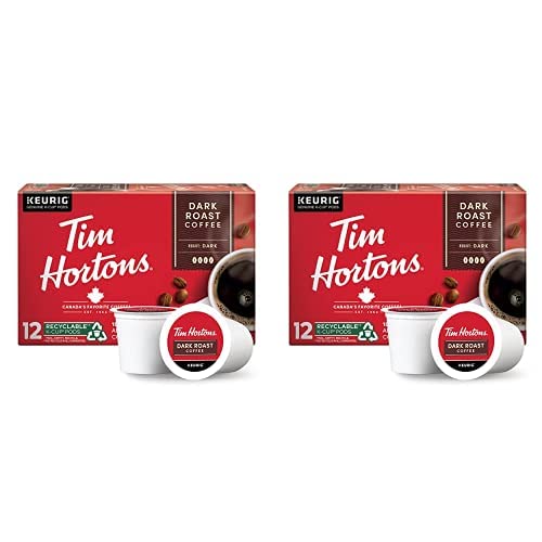 Tim Hortons Original Blend, Medium Roast Coffee, Single-Serve K-Cup Pods Compatible with Keurig Brewers, 24 Count(Pack of 1)(Packaging may vary)