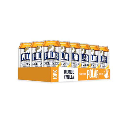 Polar Seltzer Water Original, 12 fl oz cans, 18 pack