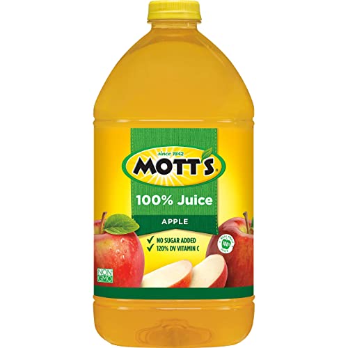 Mott's 100% Original Apple Juice, 8 Fl Oz Bottles, 24 Count (4 Packs Of 6), 2 Servings Of Fruit, 100% Fruit Juice, Gluten-free, Caffeine-free, Kosher, Contains No Artificial Colors Or Sweeteners