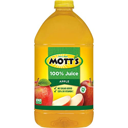 Mott's 100% Original Apple Juice, 8 Fl Oz Bottles, 24 Count (4 Packs Of 6), 2 Servings Of Fruit, 100% Fruit Juice, Gluten-free, Caffeine-free, Kosher, Contains No Artificial Colors Or Sweeteners