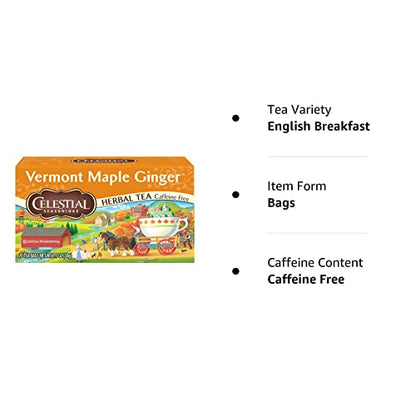 Celestial Seasonings Country Peach Passion Herbal Tea, Caffeine Free, 20 Tea Bags Box, (Pack of 6)