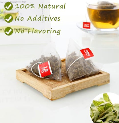 Premium 50 Mullein Leaf Tea Bags. Made with 100% Pure Mullein Leaves, for Lungs Cleanse and Respiratory Support, No Flavoring & No Additives & Caffeine Free.