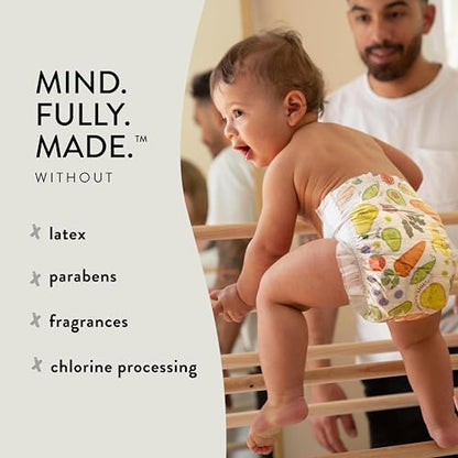 The Honest Company Clean Conscious Diapers | Plant-Based, Sustainable | Above It All + Pandas | Club Box, Size Newborn, 72 Count