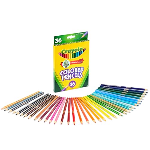 Crayola Colored Pencils (36ct), Kids Pencils Set, Art Supplies, Great for Coloring Books, Classroom Pencils, Nontoxic, 3+