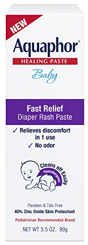 Aquaphor Baby Diaper Rash Paste - For Serious Diaper Rash and Flare-ups - 3.5 Oz. Tube