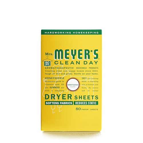 Mrs. Meyer's Clean Day Dryer Sheets, Lavender, 80 ct