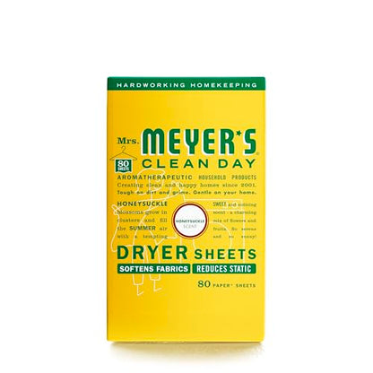 Mrs. Meyer's Clean Day Dryer Sheets, Lavender, 80 ct