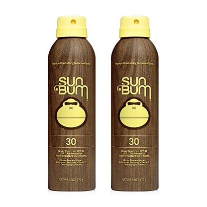 Sun Bum Original SPF 15 Sunscreen Spray |Vegan and Hawaii 104 Reef Act Compliant (Octinoxate & Oxybenzone Free) Broad Spectrum Moisturizing UVA/UVB Sunscreen with Vitamin E | 6 oz