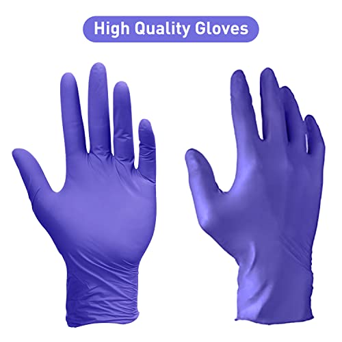 PEIPU Nitrile Gloves,Medical Exam Gloves,Disposable Cleaning Gloves,Powder Free, Latex Free,Non-Sterile Protective Gloves