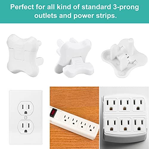 Outlet Covers Babepai 38-Pack White Child Proof Electrical Protector Safety Improved Baby Safety Plug Covers