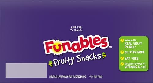 Funables Fruity Snacks, Mixed Berry, Flavored Snacks, Back to School Snack for Lunch, 32 oz 40 ct