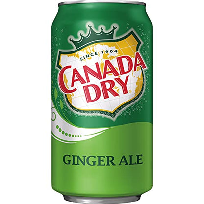 Canada Dry Zero Sugar Ginger Ale Soda, 12 fl oz cans (Pack of 12)