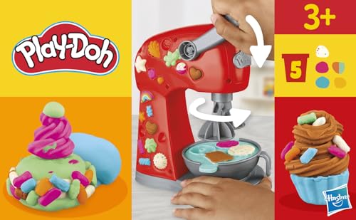 Play-Doh Kitchen Creations Magical Mixer Playset, Toy Mixer with Play Kitchen Accessories, Arts and Crafts for Kids 3 Years and Up