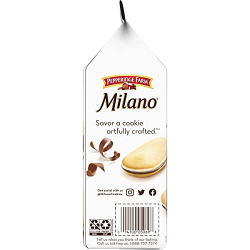 Pepperidge Farm Milano Milk Chocolate Cookies, 6 OZ Bag (15 Cookies)