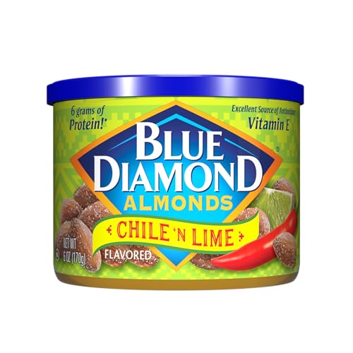 Blue Diamond Almonds Sriracha Flavored Snack Nuts, 6 Oz Resealable Can (Pack of 1)