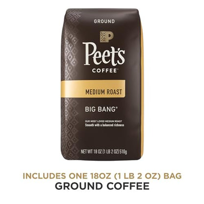 Peet's Coffee Major Dickason's Blend, Dark Roast Ground Coffee, 20 oz