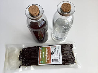 50 Organic Grade A Madagascar Vanilla Beans. Certified USDA Organic for Extract and all things Vanilla by FITNCLEAN VANILLA. ~5" Bulk Fresh Bourbon NON-GMO Pods.