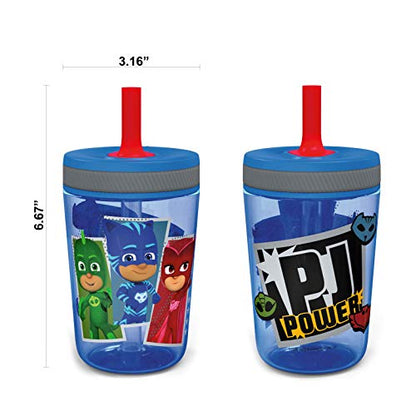 Zak Designs 15oz Bluey Kelso Tumbler Set, BPA-Free Leak-Proof Screw-On Lid with Straw Made of Durable Plastic and Silicone, Perfect Bundle for Kids, 2 Count (Pack of 1)