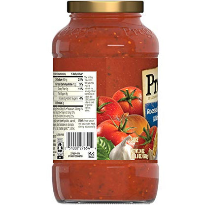 Prego Chunky Tomato with Garlic and Onion Pasta Sauce, 24 Oz Jar