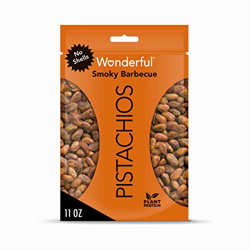 Wonderful Pistachios No Shells, Chili Roasted, 11 Ounce Bag, Protein Snack, Gluten Free, On-the-Go Snack