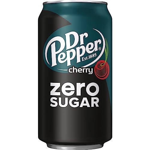 Dr Pepper Zero Strawberries and Cream Soda, 12 fl oz cans, 12 Pack